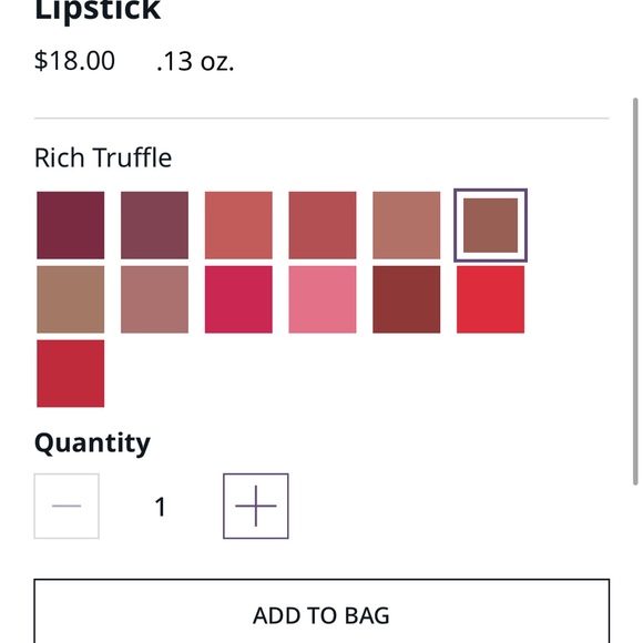 Mary Kay semi-matte lipstick in color rich truffle, brand new no box unused - Picture 4 of 4